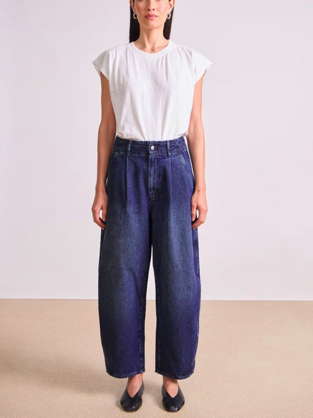 APIECE APART Bari barrel leg jeans in Delta Wash